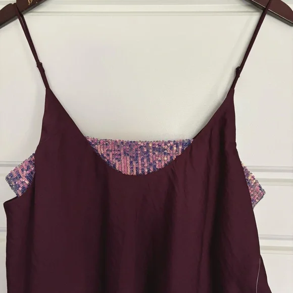 • NWT! [Free People] Sequined Layering Cami • - Picture 2 of 12